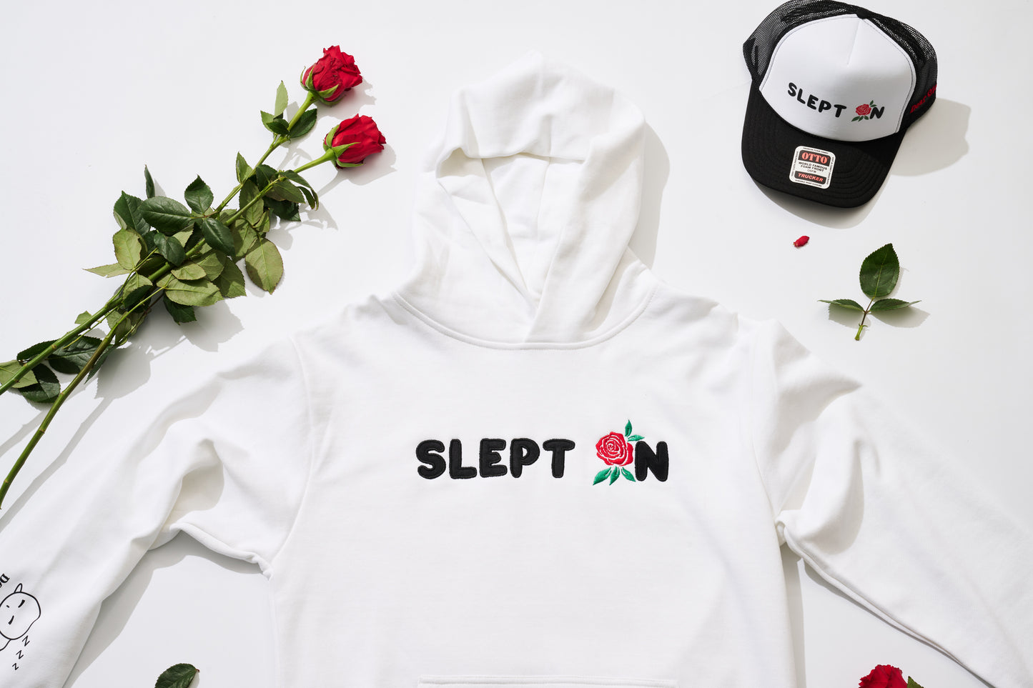 SLEPT ON Embroidered Hoodie