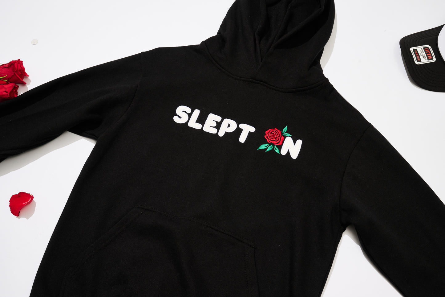 SLEPT ON Embroidered Hoodie