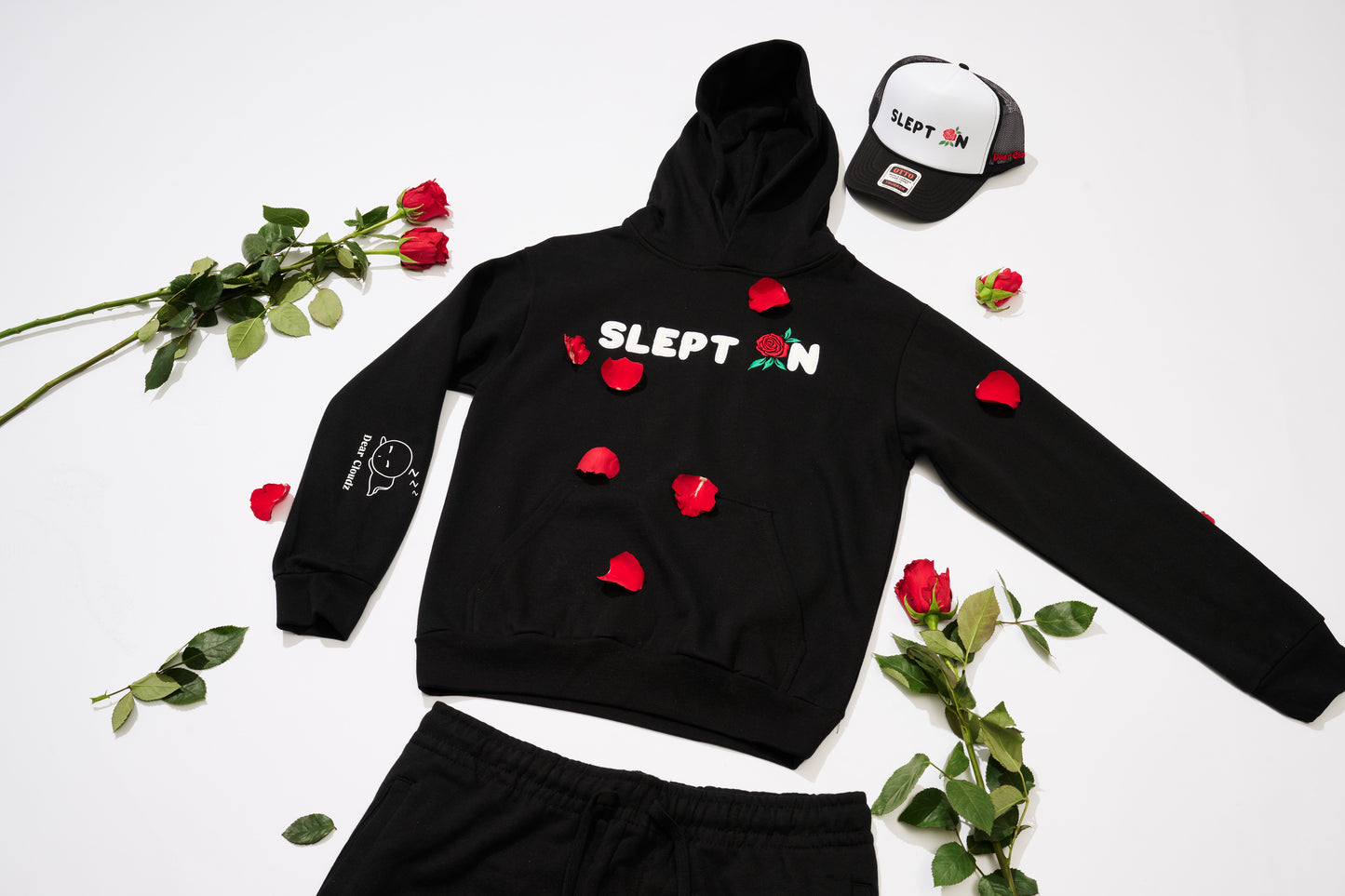 SLEPT ON Embroidered Hoodie