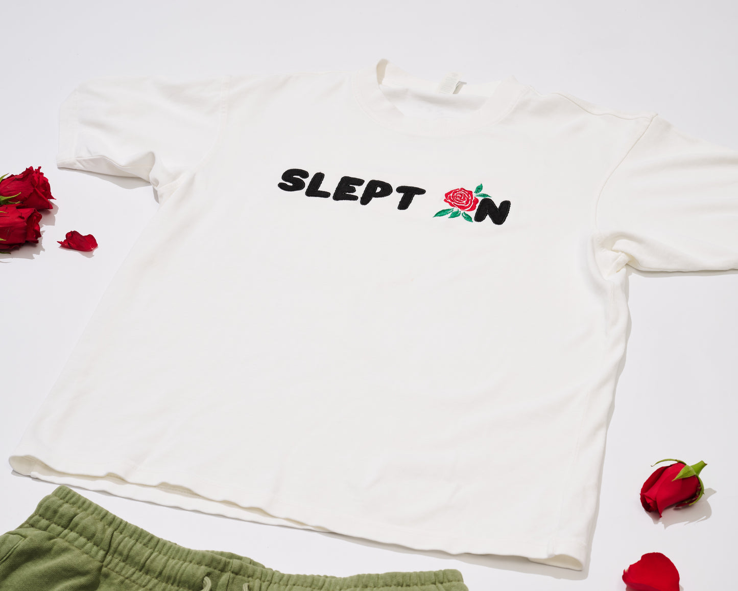 SLEPT ON Embroidered Tee