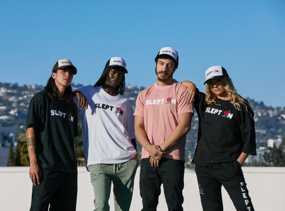 SLEPT ON Embroidered Tee