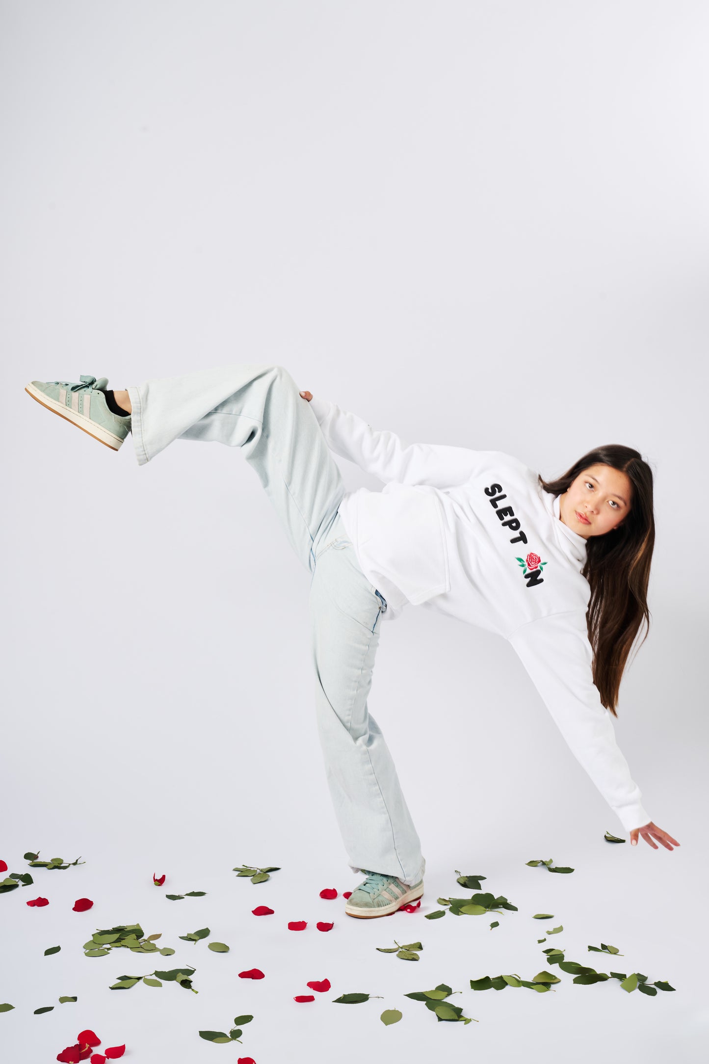 SLEPT ON Embroidered Hoodie