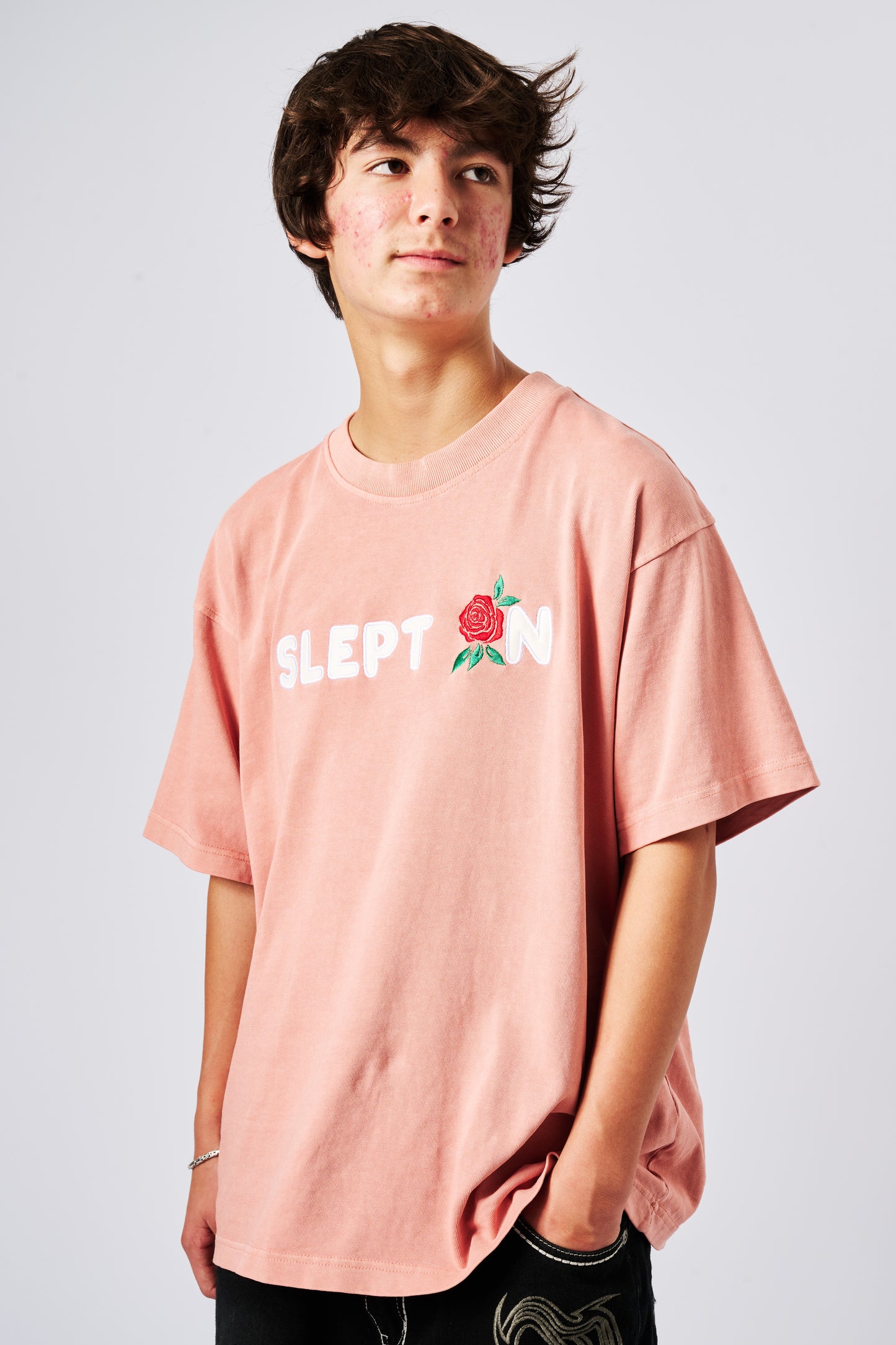 SLEPT ON Embroidered Tee