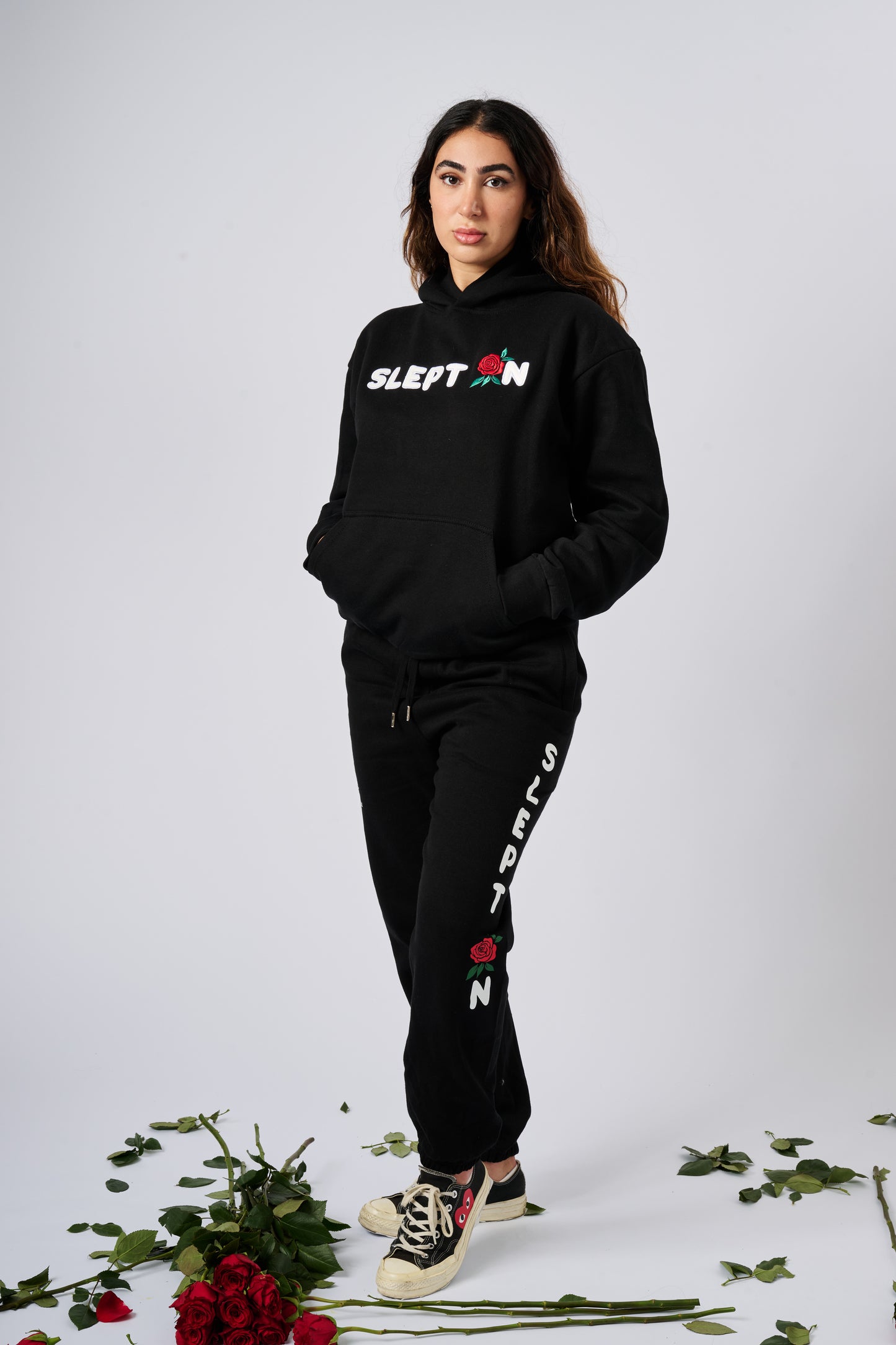 SLEPT ON Embroidered Hoodie