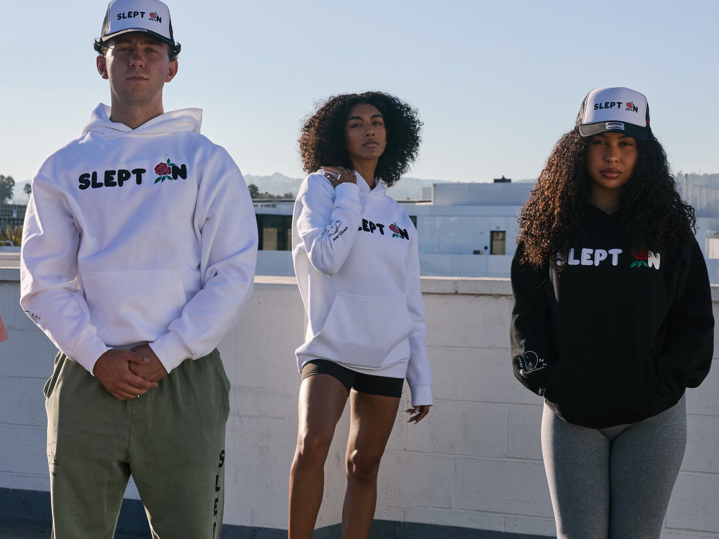 SLEPT ON Embroidered Hoodie