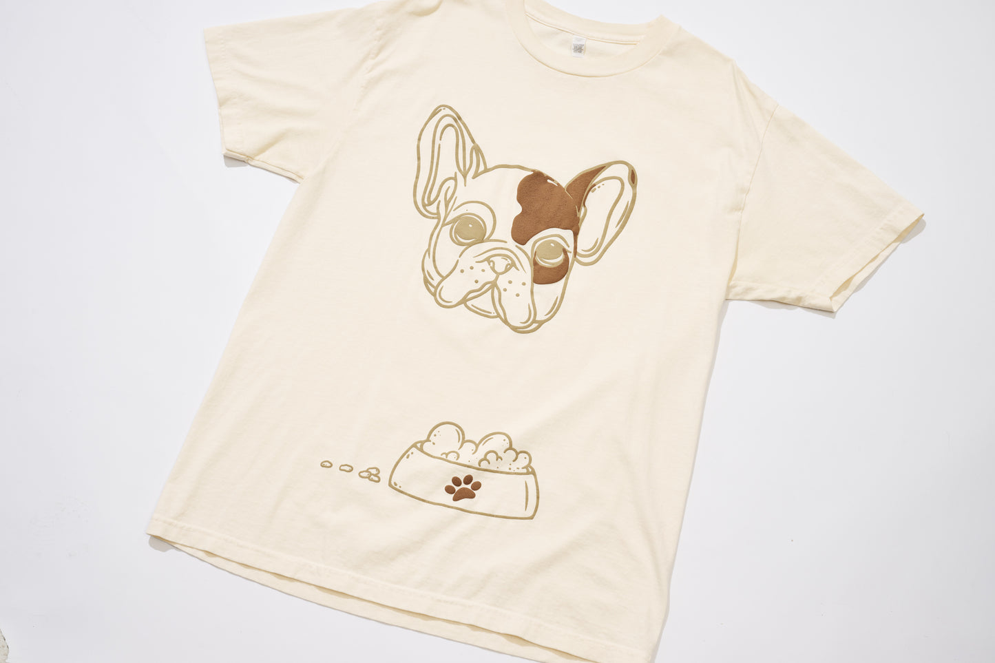 Off-White and Brown “FRENCHIE” Tee