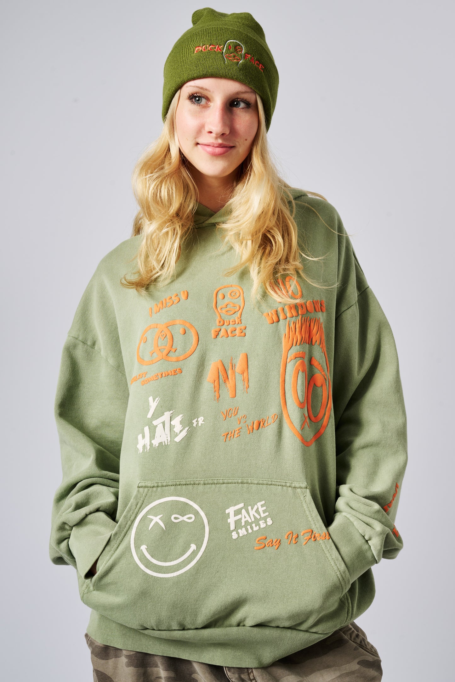 DUCK FACE pullover Hoodie