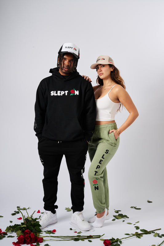 Black "SLEPT ON" Hoodie