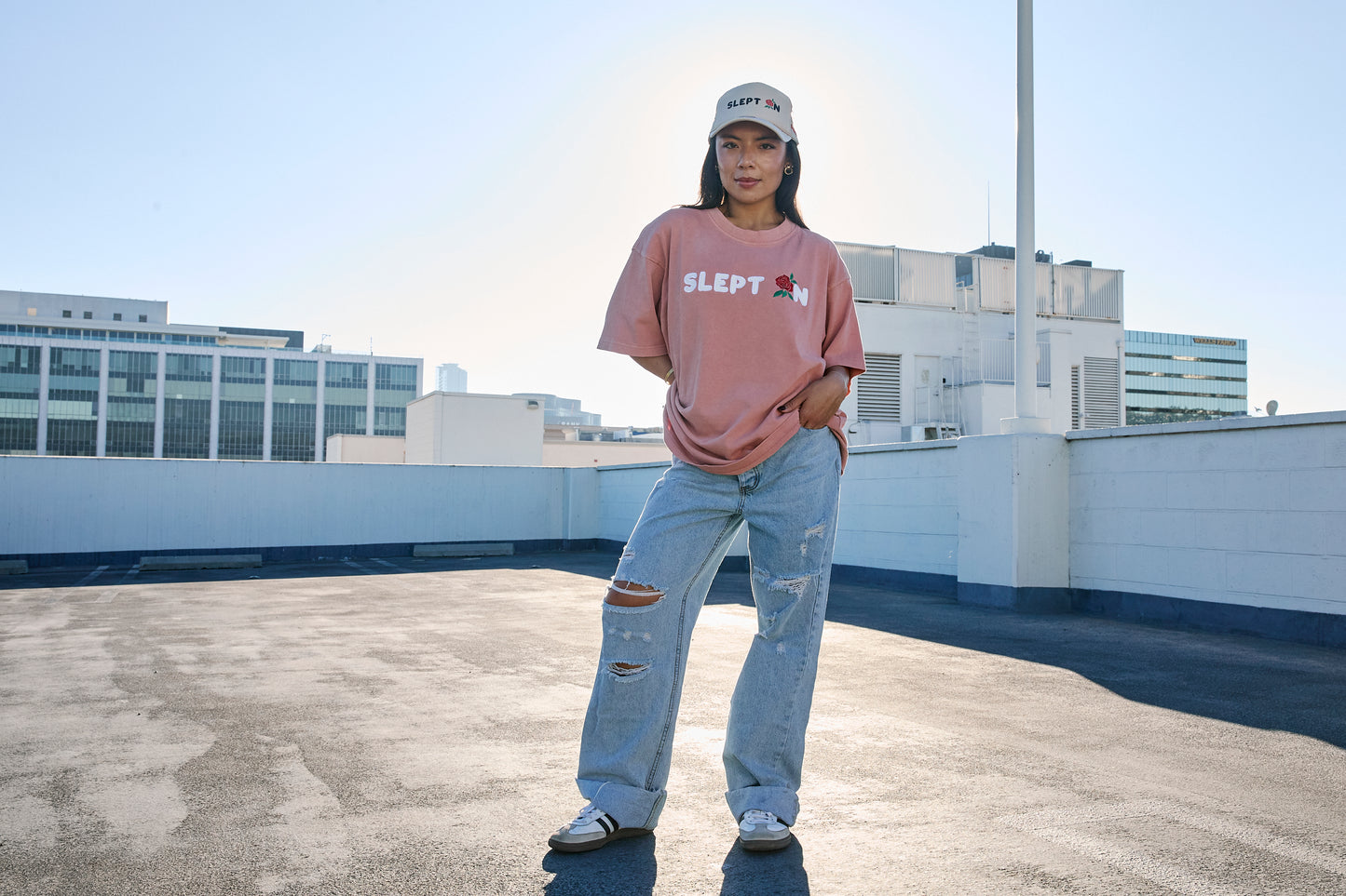 SLEPT ON Embroidered Tee